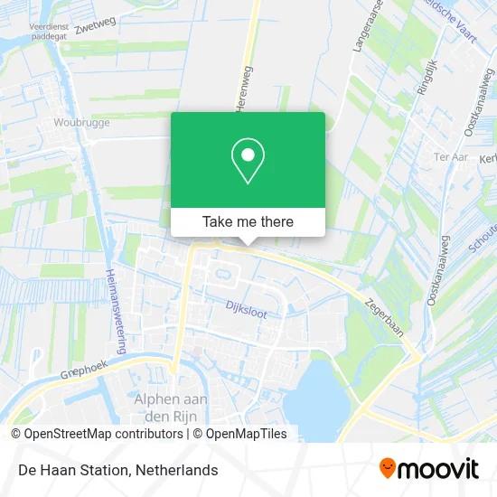 De Haan Station map