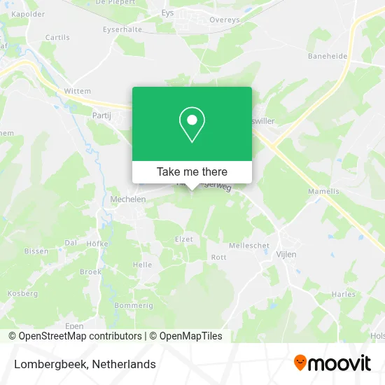 Lombergbeek map