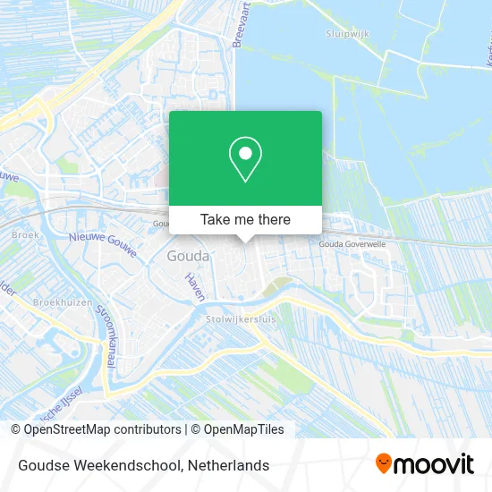 Goudse Weekendschool map