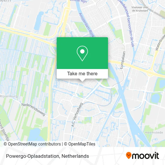 Powergo-Oplaadstation map