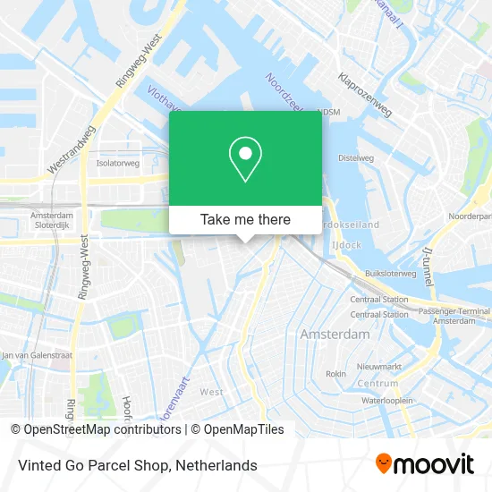 Vinted Go Parcel Shop Karte