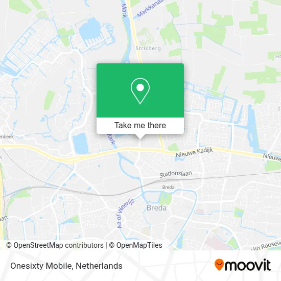 Onesixty Mobile map