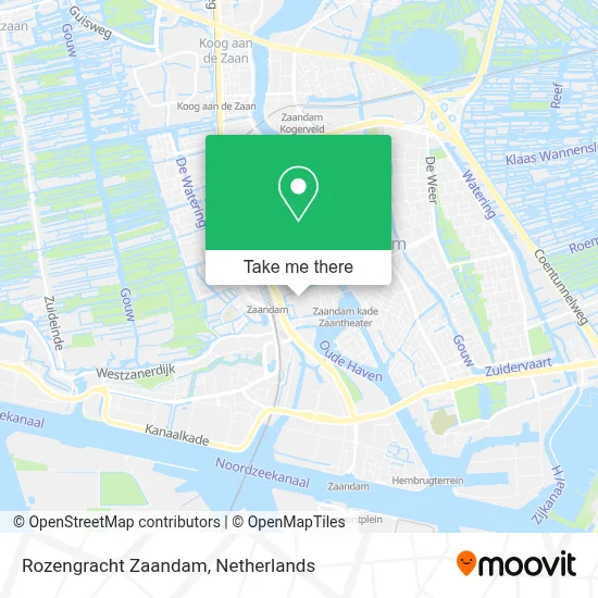 Rozengracht Zaandam map