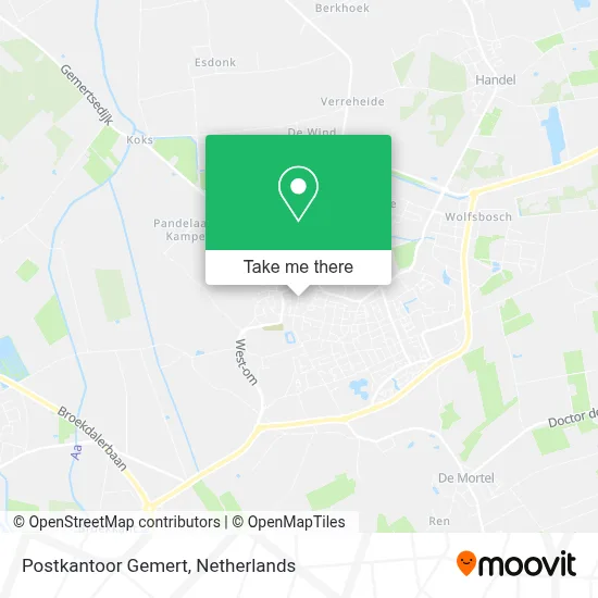 Postkantoor Gemert map