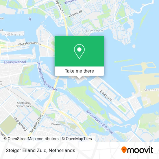 Steiger Eiland Zuid map
