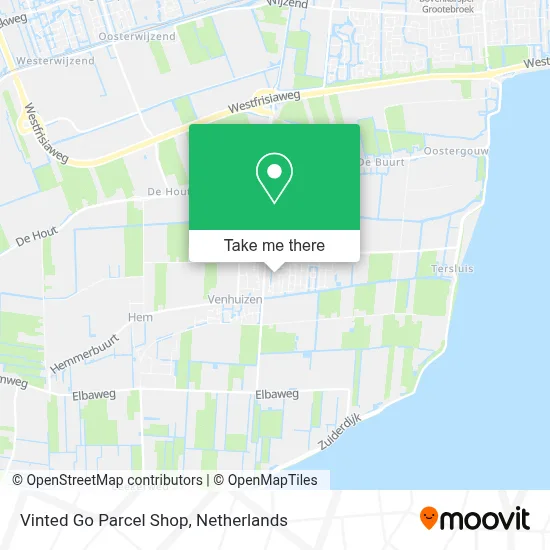 Vinted Go Parcel Shop Karte