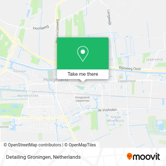 Detailing Groningen map
