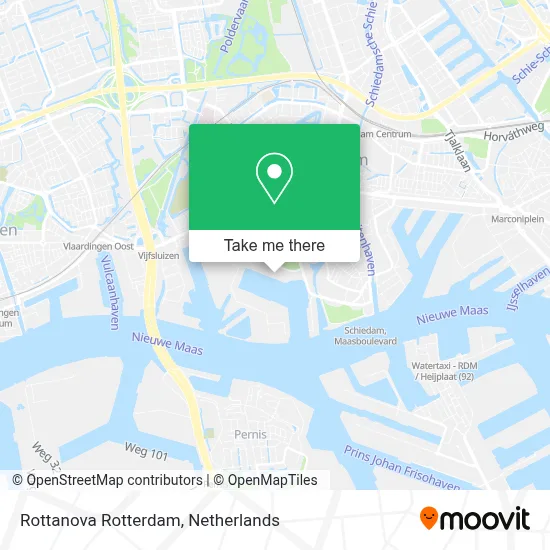 Rottanova Rotterdam map