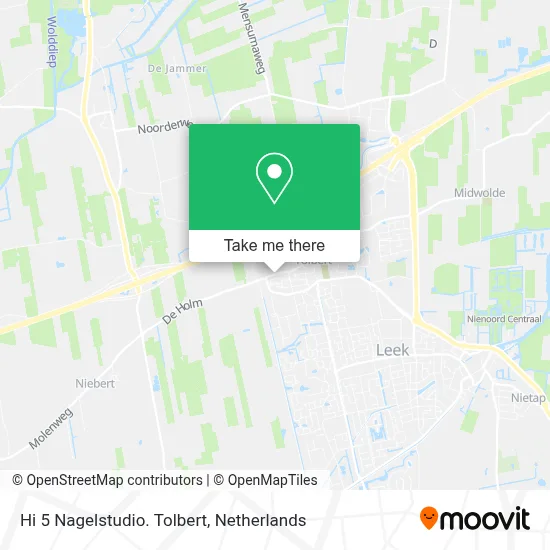 Hi 5 Nagelstudio. Tolbert map