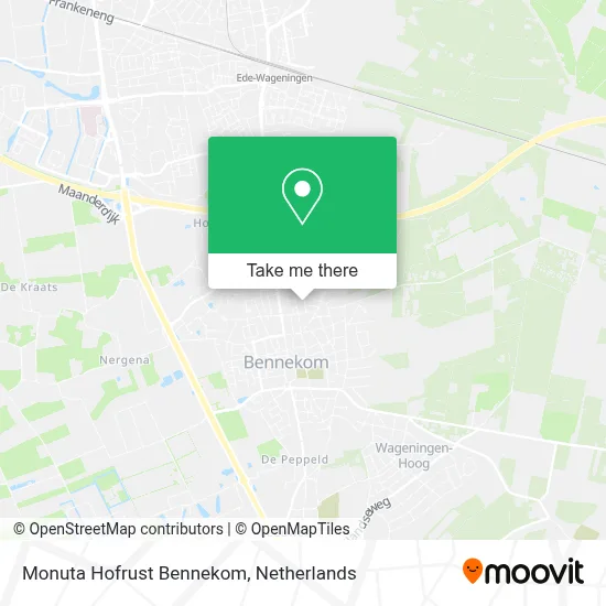 Monuta Hofrust Bennekom map