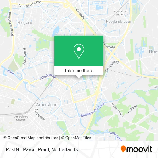 Postnl Pakketpunt map
