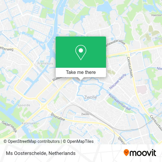 Ms Oosterschelde map
