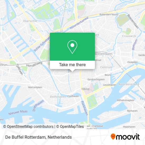 De Buffel Rotterdam map