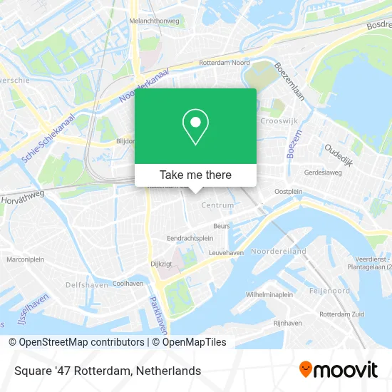 Square '47 Rotterdam map