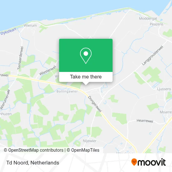 Td Noord map