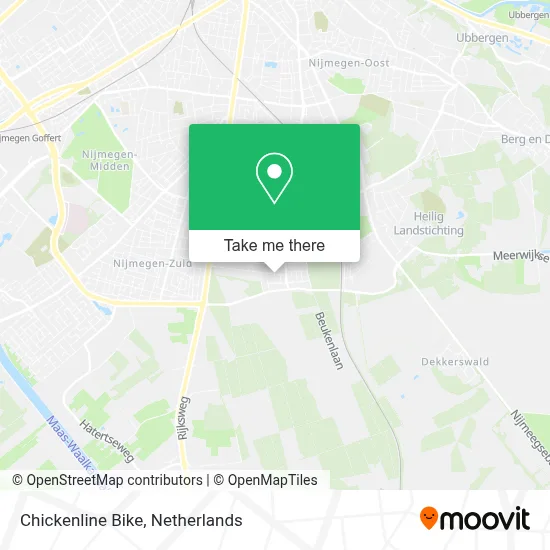 Chickenline Bike map