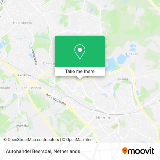 Autohandel Beersdal Karte