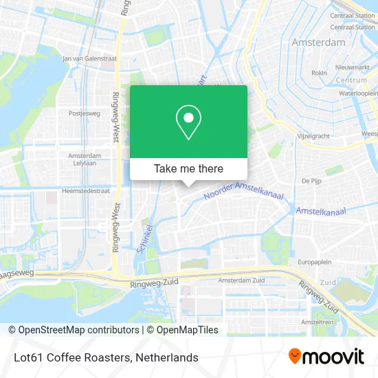 Lot61 Coffee Roasters map