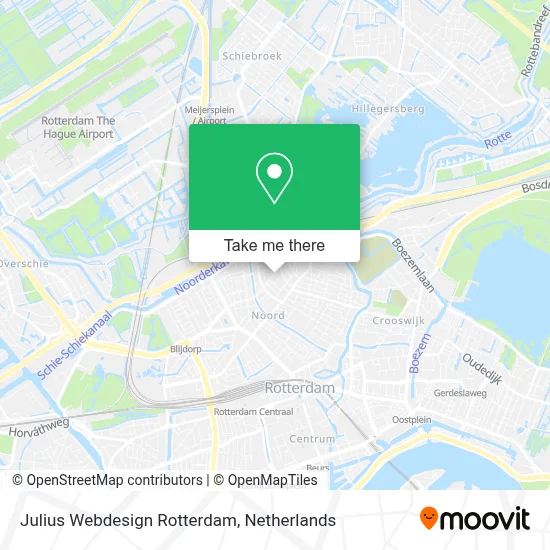 Julius Webdesign Rotterdam map