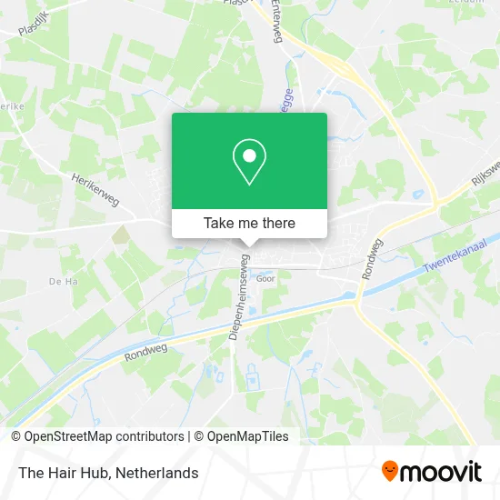 The Hair Hub map