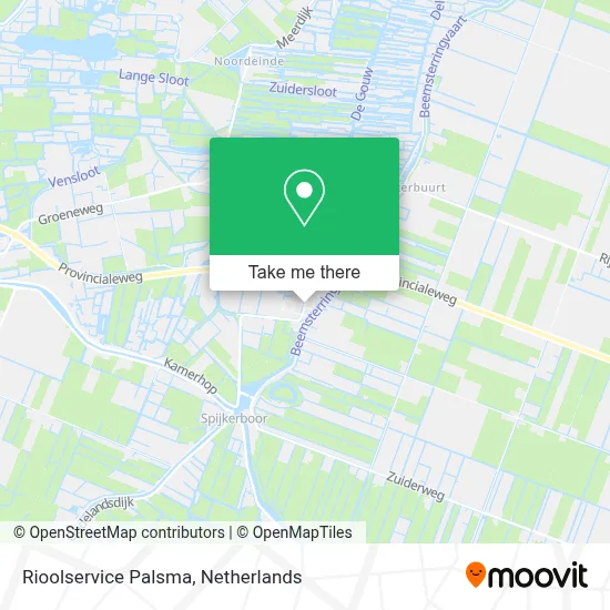 Rioolservice Palsma map