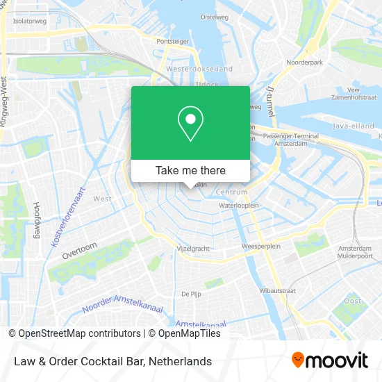 Law & Order Cocktail Bar map