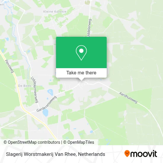 Slagerij Worstmakerij Van Rhee map