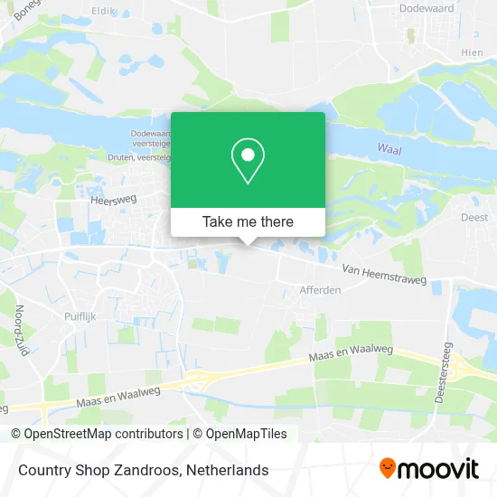 Country Shop Zandroos map