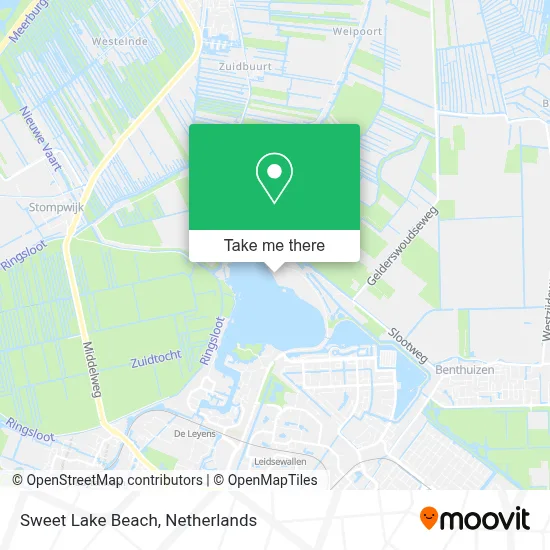 Sweet Lake Beach map