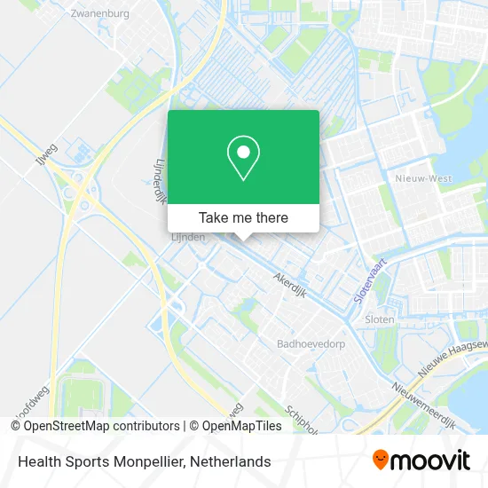 Health Sports Monpellier map
