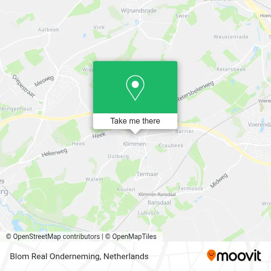 Blom Real Onderneming map