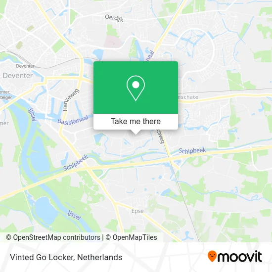 Vinted Go Locker map