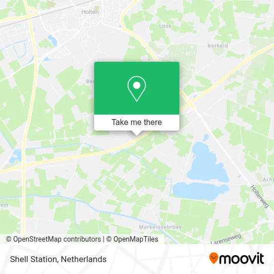 Shell Station map