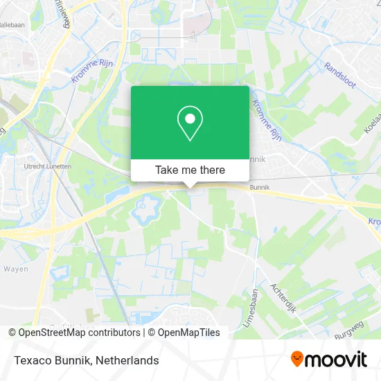 Texaco Bunnik map