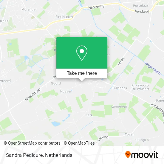 Pedicure Sandra map
