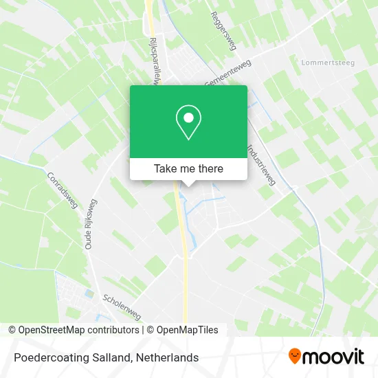 Poedercoating Salland map