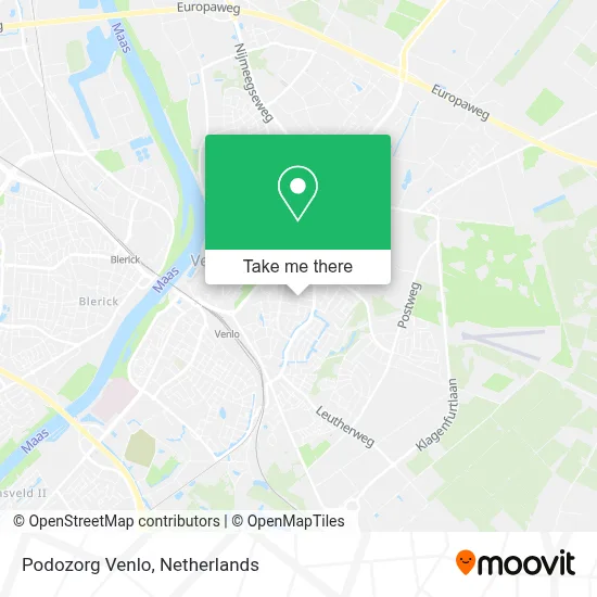 Podozorg Venlo map