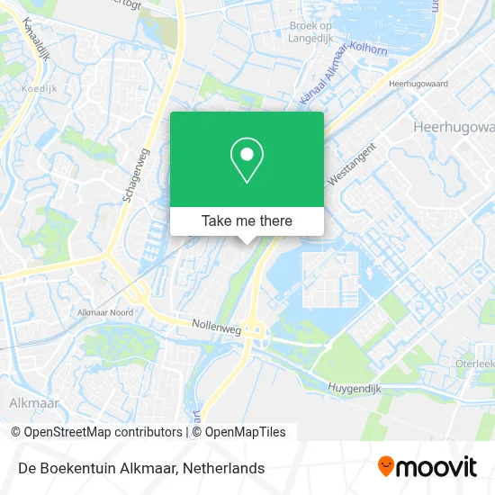 De Boekentuin Alkmaar map