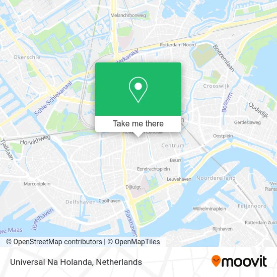 Universal Na Holanda map