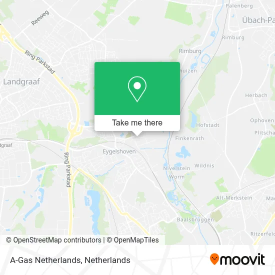 A-Gas Netherlands map