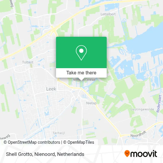 Shell Grotto, Nienoord map