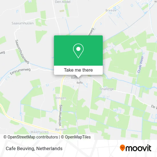 Cafe Beuving map