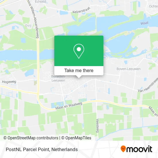 Postnl Pakketpunt map