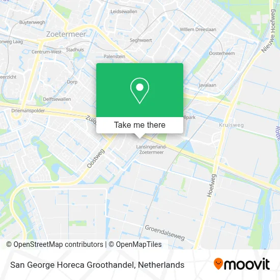 San George Horeca Groothandel map