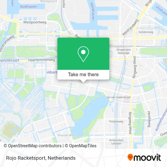 Rojo Racketsport map