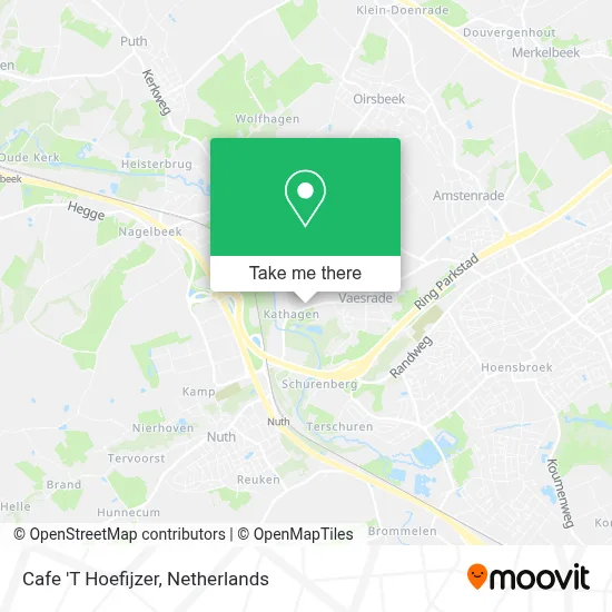 Cafe 'T Hoefijzer Karte