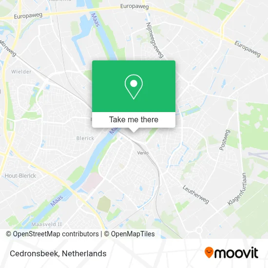 Cedronsbeek map
