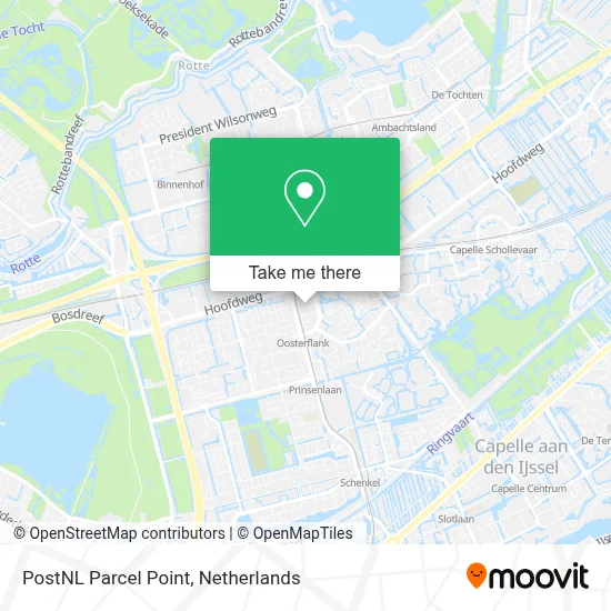 Postnl Pakketpunt map
