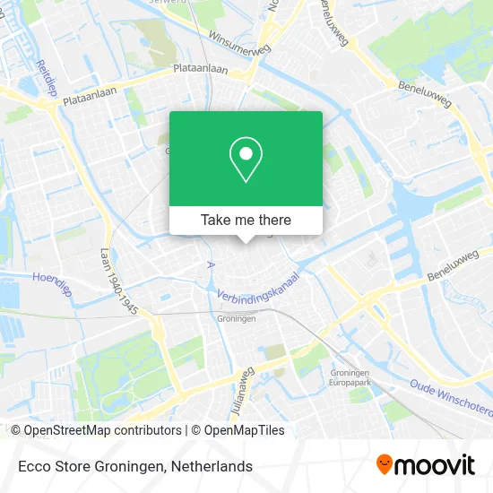 Ecco Store Groningen map