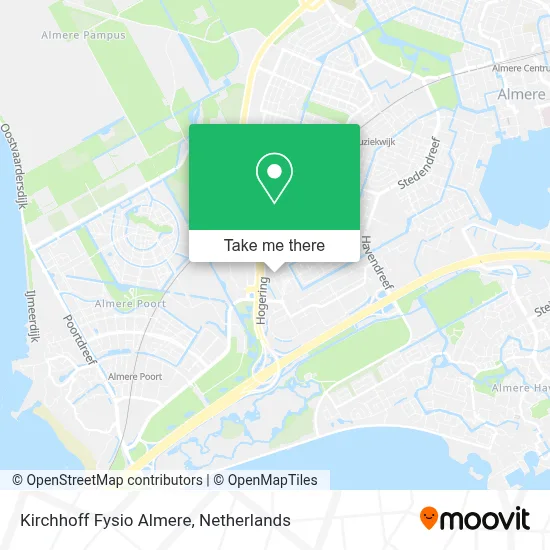 Kirchhoff Fysio Almere map